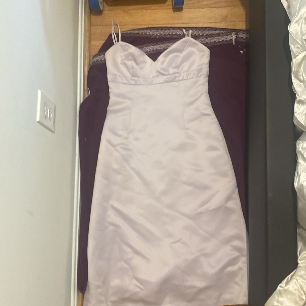 BCBG Elegant Light Pink Satin Dress